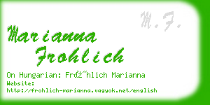 marianna frohlich business card